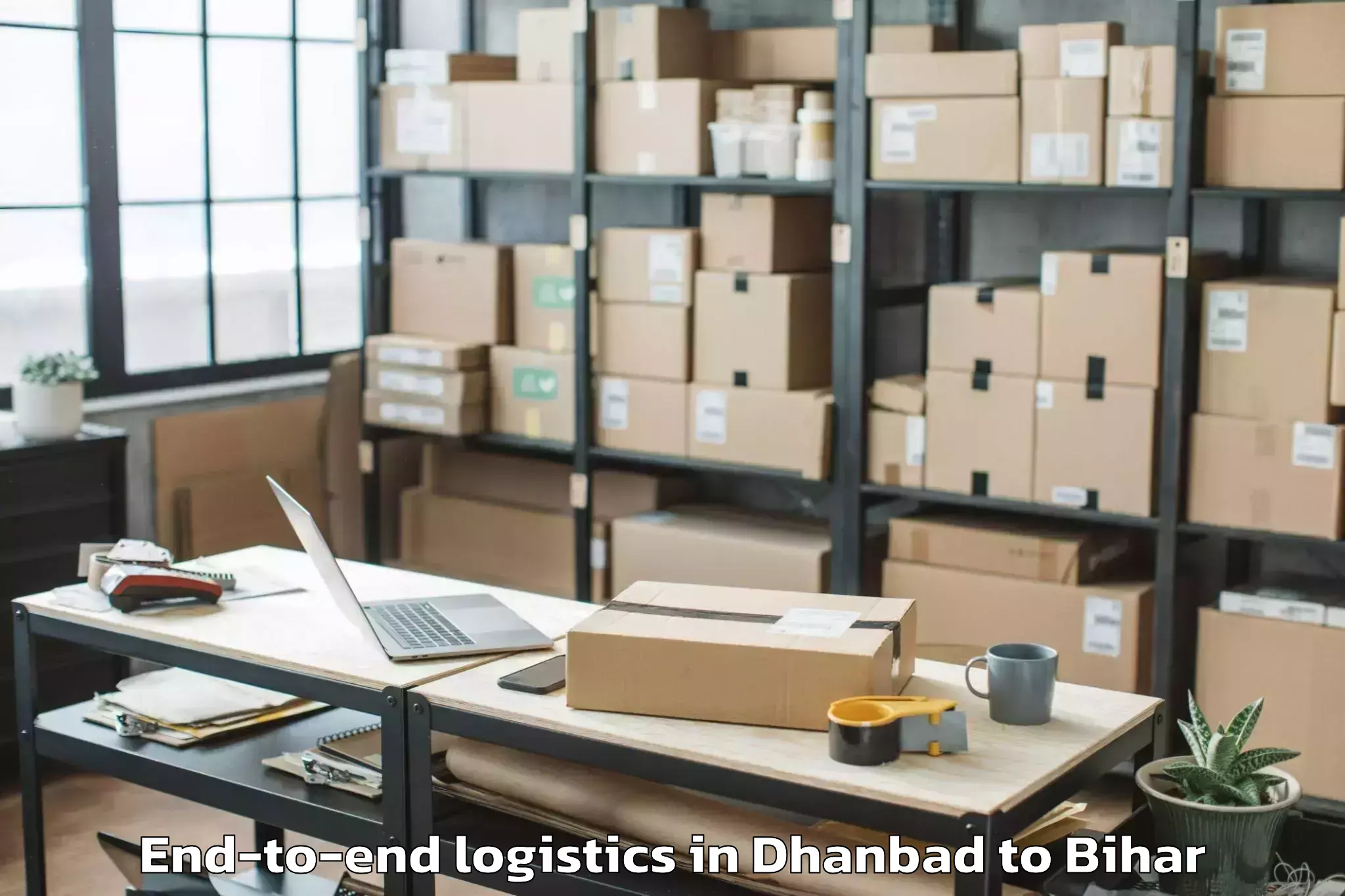 Trusted Dhanbad to Katrisarai End To End Logistics